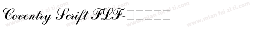 Coventry Scrift FLF字体转换